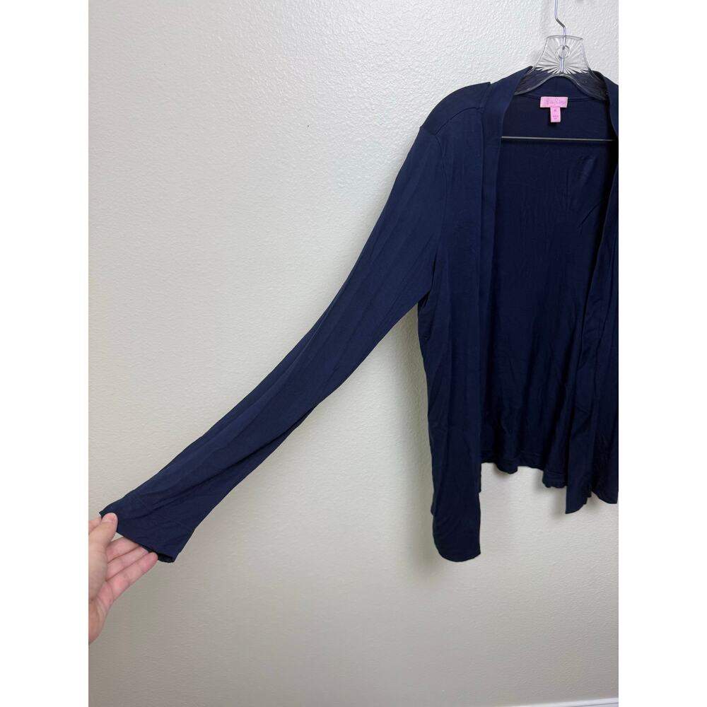 Lilly Pulitzer Navy Blue Blithe Modal Cardigan Si… - image 4